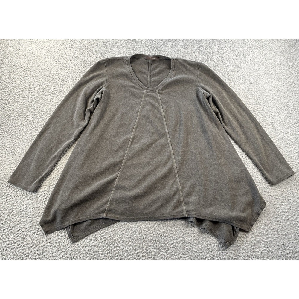Cut Loose T-Shirt Womens XL Asymmetrical Lagenlook Cotton Tencel Blend USA Made